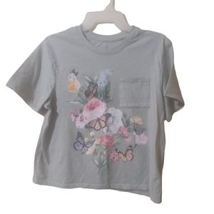 ZOE  & LIV®™ 🦋BUTTERFLY"CROP🦋 TOP